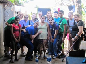 Students from the FIMRC’s Global Health Volunteer Program posing for a picutre.